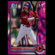 2022 Bowman Chrome #BCP-21 Jose Pastrano 1st RC Fuchsia Refractor SP #/199