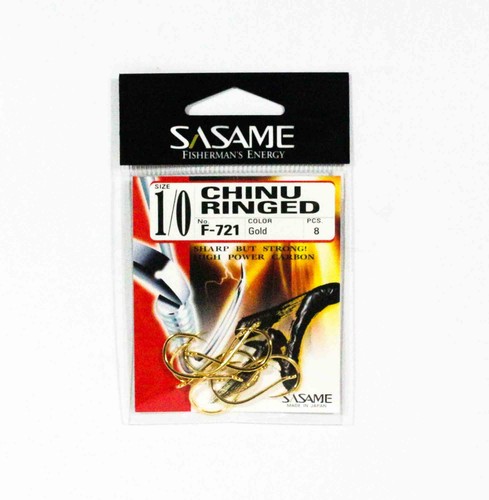 Anzol Sasame Chinu Ringed Nickel F-720 N° 6 - 18 Peças