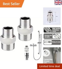 2 PCS Universal Shower Connector Set - Easy Install, Corrosion-Resistant Design