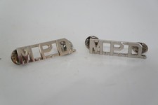 MPD Insignia DC Metropolitan Police Department Silver Tone Pins