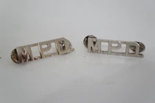MPD Insignia DC Metropolitan Police Department Silver Tone Pins