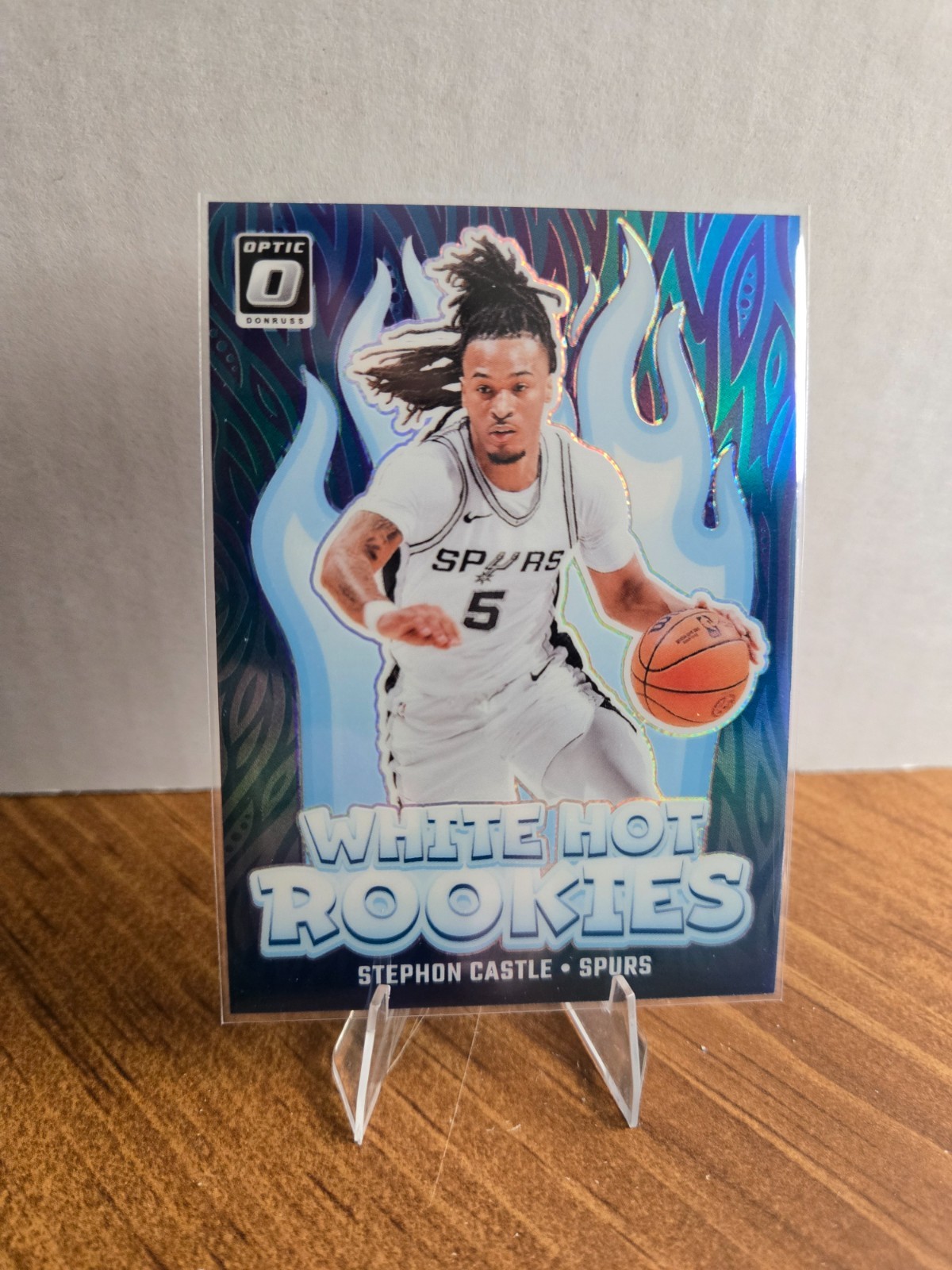 2024-25 Donruss Optic Stephon Castle RC #6 - White Hot Rookies / Purple - Spurs