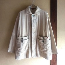 Issey Miyake HAI Men's 2-Way Corduroy Quilted Jacket Off-White FD AHA