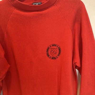 Vintage Men s Spalding America 1876 1986 XL Red Sweatshirt 80 s Athletic USA