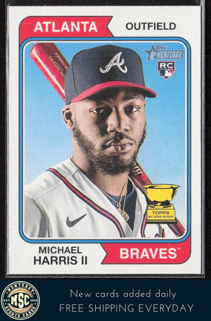 Michael Harris II 2023 Topps Heritage #30 RC Atlanta Braves
