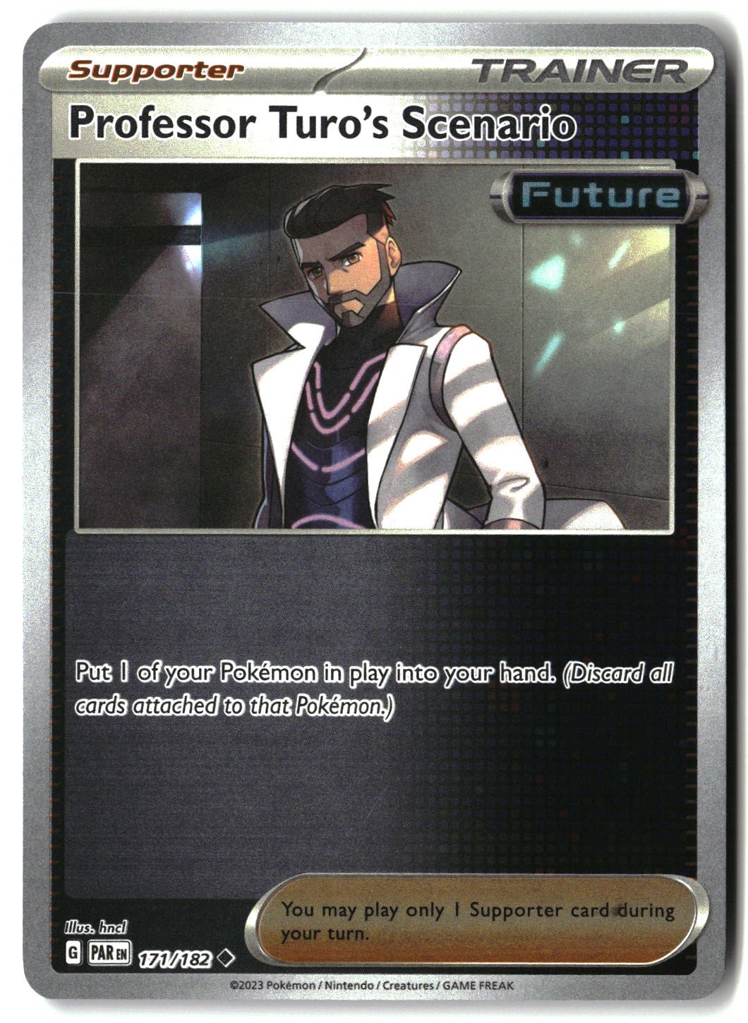 Professor Turo's Scenario 171/182 Uncommon Paradox Rift Pokemon Reverse Holo NM