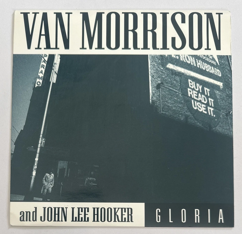 Van Morrison & John Lee Hooker - Gloria  7” Vinyl Record - 1993 EX / EX - Image 2 of 4