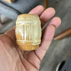 Vintage Rare Single Frankoma Art Pottery Round Barrel Keg Pepper Shaker