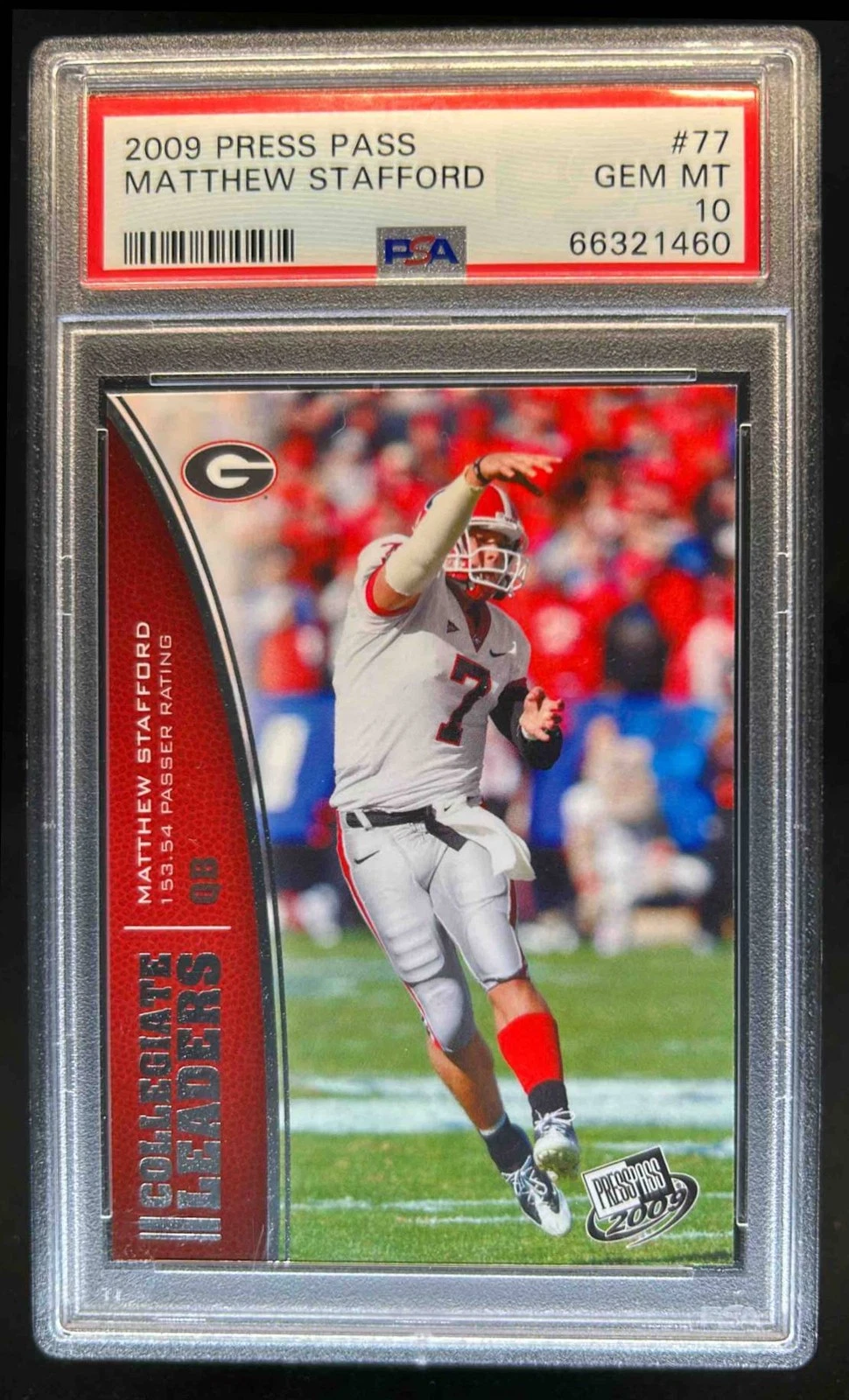 Matthew Stafford Press Pass #77 Base