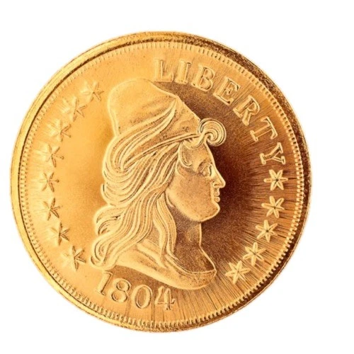 America's Most Beautiful Coins  1804  - $10 Heraldic Eagle 24kt Gold Coin #10