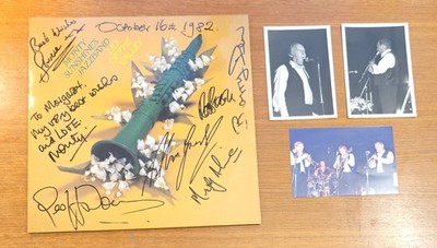 MONTY SUNSHINE'S JAZZBAND Lily Of The Valley M- signed LP Autogramm + 3x Foto AK