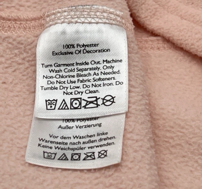 (2) EDDIE BAUER QUEST FLEECE LS 1/4 ZIP WOMENS L PEACH AND PEACH/ORANGE - Image 4 of 4