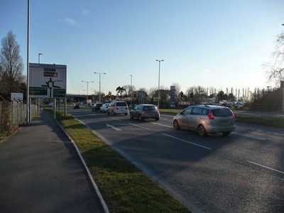 Photo A3 Poole : Fleets Corner - Waterloo Road A349 Poole/SZ0191 Vehicl c2010