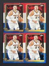 Nikola Jokic 2025-26 Topps Chrome Red/White/Blue Refractor Base #25 Lot 4 -a