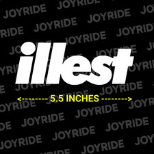 Illest - White Decal Sticker Lowered Ill Jdm Car Truck Laptop Window Logo Drift