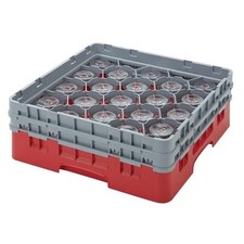 Cambro Camrack Red 25 Compartments - 133mm (Pack 4)