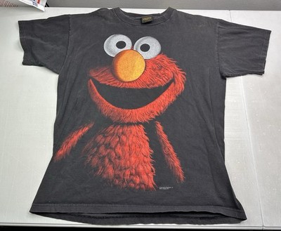 Vintage 90s Elmo Shadow T Shirt Changes Tag Single Stitch Black