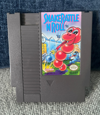 Snake Rattle 'n' Roll (Nintendo Entertainment System, 1991) Tested and Working!