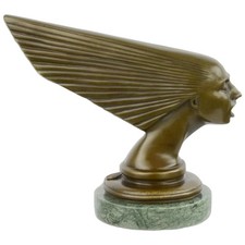 Kühlerfigur Bronzeskulptur Bronzefigur Bronze Art Déco Spirit of the Wind