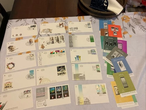 ISRAEL-(-1990-)-lot of 15-FDC'S of Israel Postal History & BULLETINS-# 84