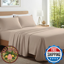Kickoff King Viscose Bamboo Sheets Set - Cooling, Organic, 4-Piece
