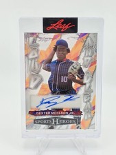 2026 Leaf Sports Heroes Dexter McCleon Jr Auto 1/1 One of One #1 PROSPECT RC
