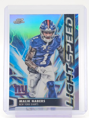 MALIK NABERS 2025 TOPPS COSMIC CHROME LIGHT SPEED REFRACTOR #LS-33 GIANTS Q6608