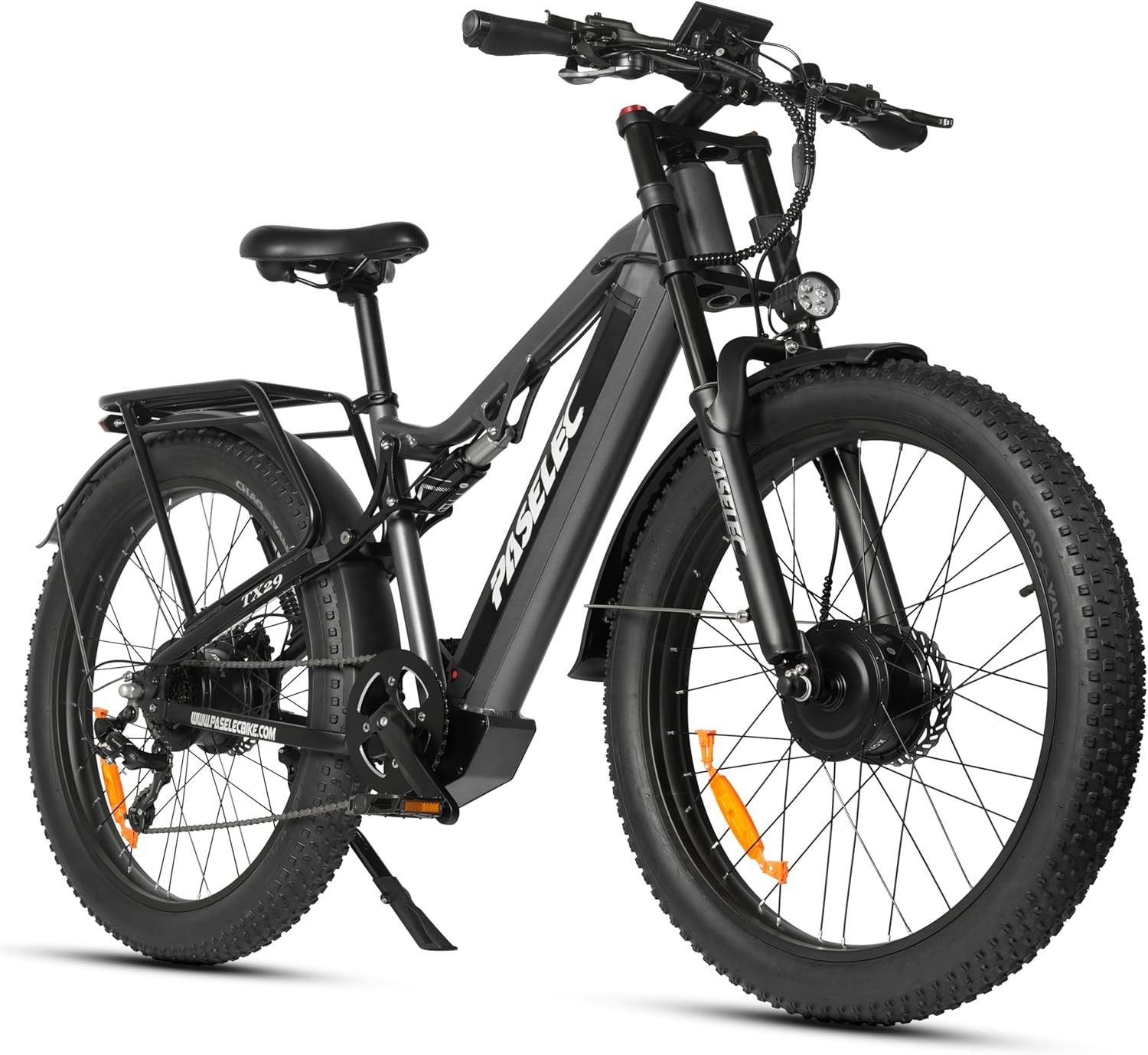 PASELEC TX29 27.5'' Electric Mountain Bicycle 3000W Peak 19.2AHE-Bike 7 Speed US