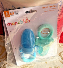 Munchkin Baby Feeder for Fresh Food and Fruit, 2 Pack, Blue/Mint