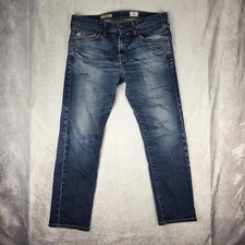 AG Dylan Jeans Mens 33x26 Blue Slim Skinny Made USA Adriano Goldschmied Denim