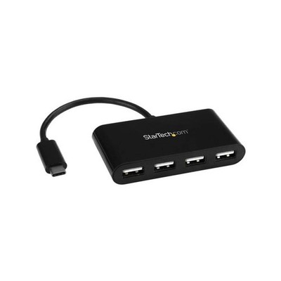 StarTech 4-Port USB-C Mini Hub - USB-C auf 4x USB-A - USB 2.0 schwarz