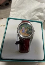 Dorothy Wizard Of OZ Red Leather Wrist Watch. New Box Needs Battery Turner TM