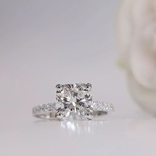 2.00 Ct Natural EGL Certified F VS1 Cushion W...