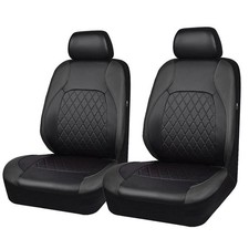 For Honda Accord Civic Front Pu Leather Perforated Seat Cover 2-seats Protector