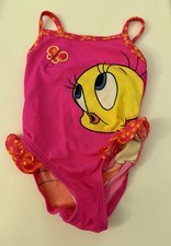 VTG Looney Tunes Tweety Bird Toddler Bathing Swim Suit Size 2T