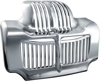 Kuryakyn Oil Cooler Cover - Chrome Motorcycle Street Bike 7784 kur7784 - Image 2 of 4