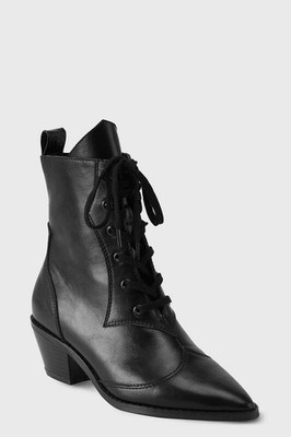 Killstar Boot Damen Raven Pointed-Toe Bootie schwarz Gothic
