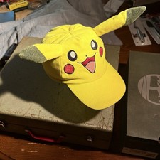 Pokemon Pikachu Kids Youth Hat Yellow Mesh Lined One Size Ball Cap