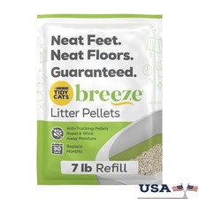 Purina Breeze Unscented Cat Litter Pellets 7lb Multi-Cat Odor Control Dust Free