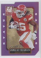 2013 Panini Elite Status Purple Die-Cut 5/25 Jamaal Charles #49 4r3