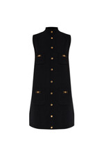 VERSACE Black Wool Dress New And Authentic