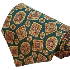 GIORGIO ARMANI Tie Silk 100 Abstract Geometric Art Pattern Made in Italy 491