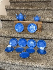Vintage China Blue Children s Tea Set