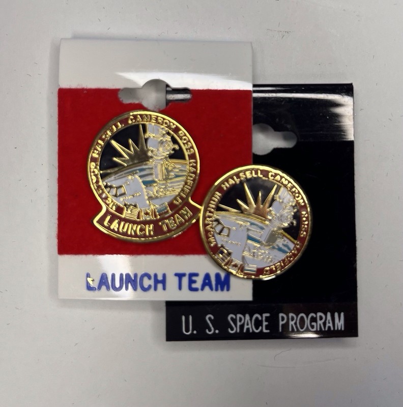 NASA STS-61-B space shuttle mission And Launch Team Pin Set NOS