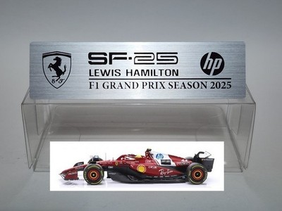 1/18 Ferrari F1 Metal Nameplate for Minichamps Hot Wheels GP Replicas Tecnomodel