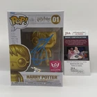 Funko Pop Harry Potter Gold signed DANIEL  Radcliffe JSA COA AUTHIt'Sugar #01