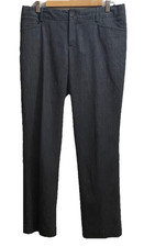 Banana Republic Logan Fit 97 Wool Pant Womens Size 8 Dark Gray Straight Leg