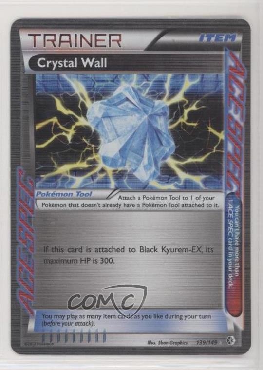Crystal Wall Pokemon Black & White Boundaries Crossed #139 READ