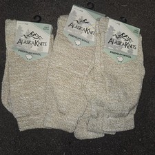 Alaska Knits Premium Wool Crew Socks - 3 Pairs