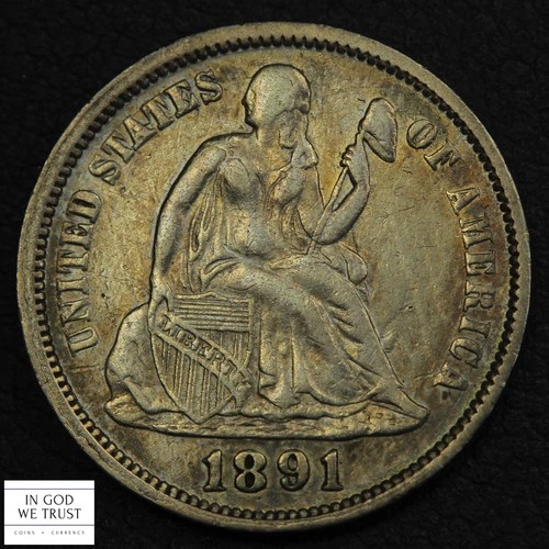 1890-O Seated Liberty Dime — photo from the most recent tracked eBay sale